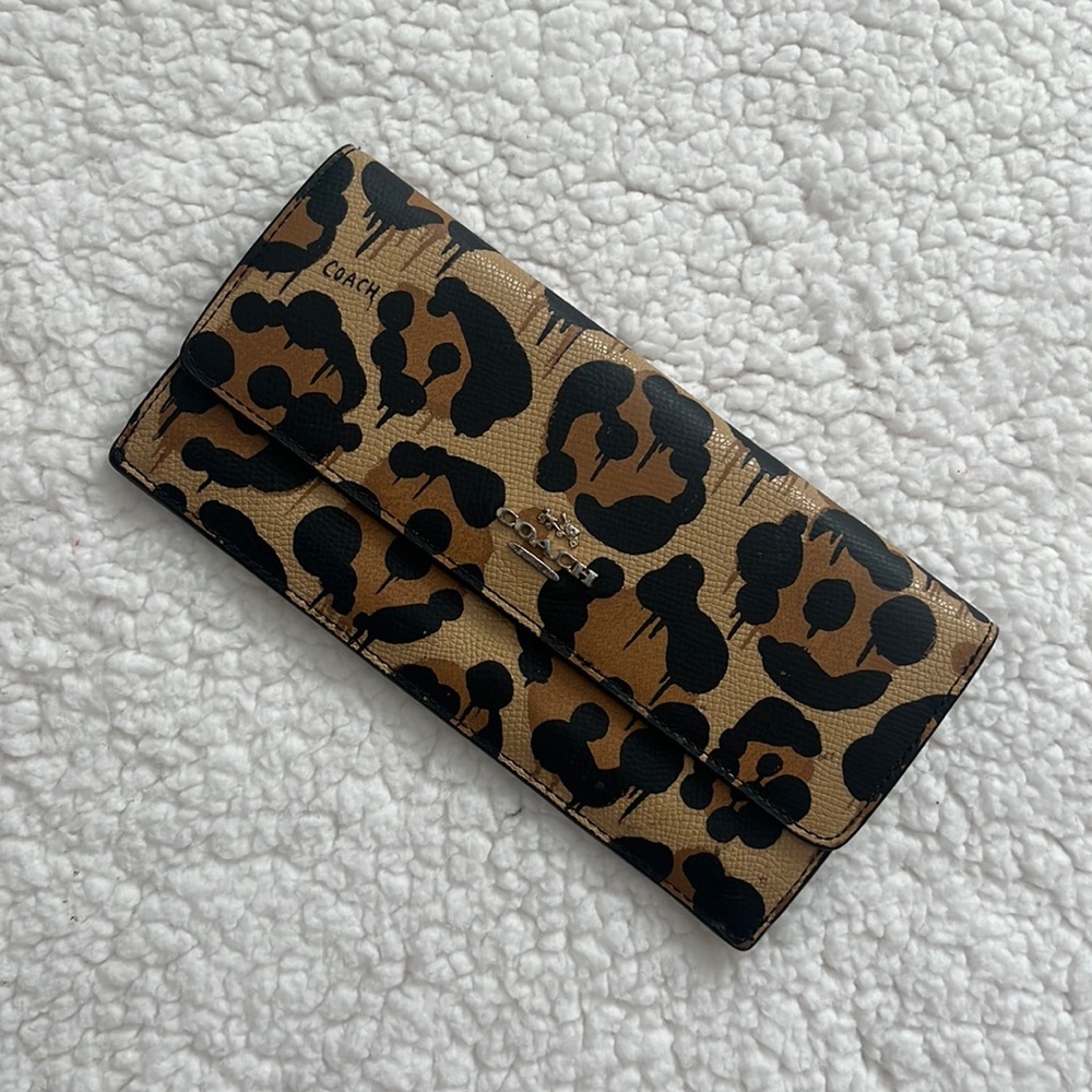Leopard Print Coach Wallet